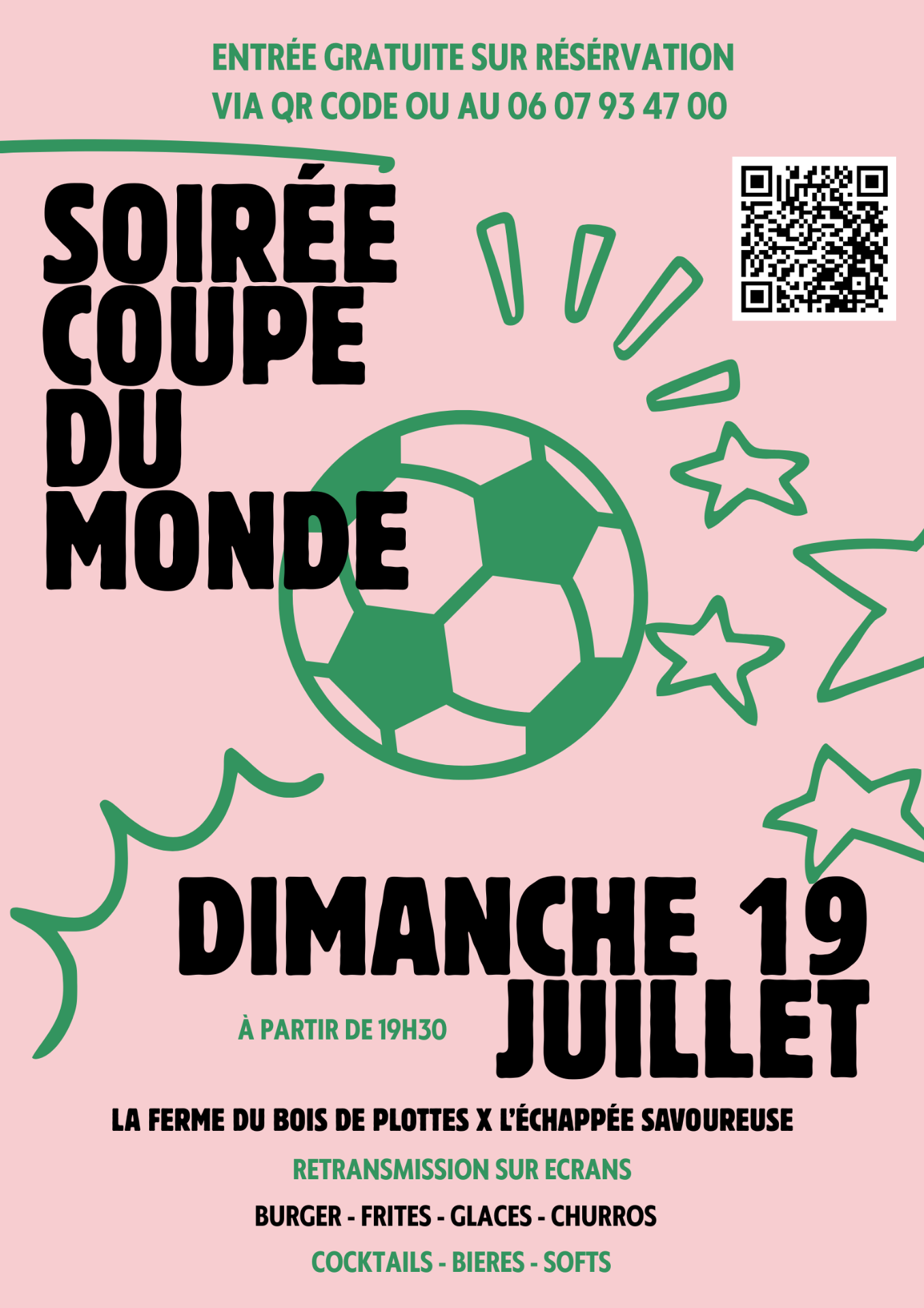 Soirée coupe du monde à La Ferme du Bois