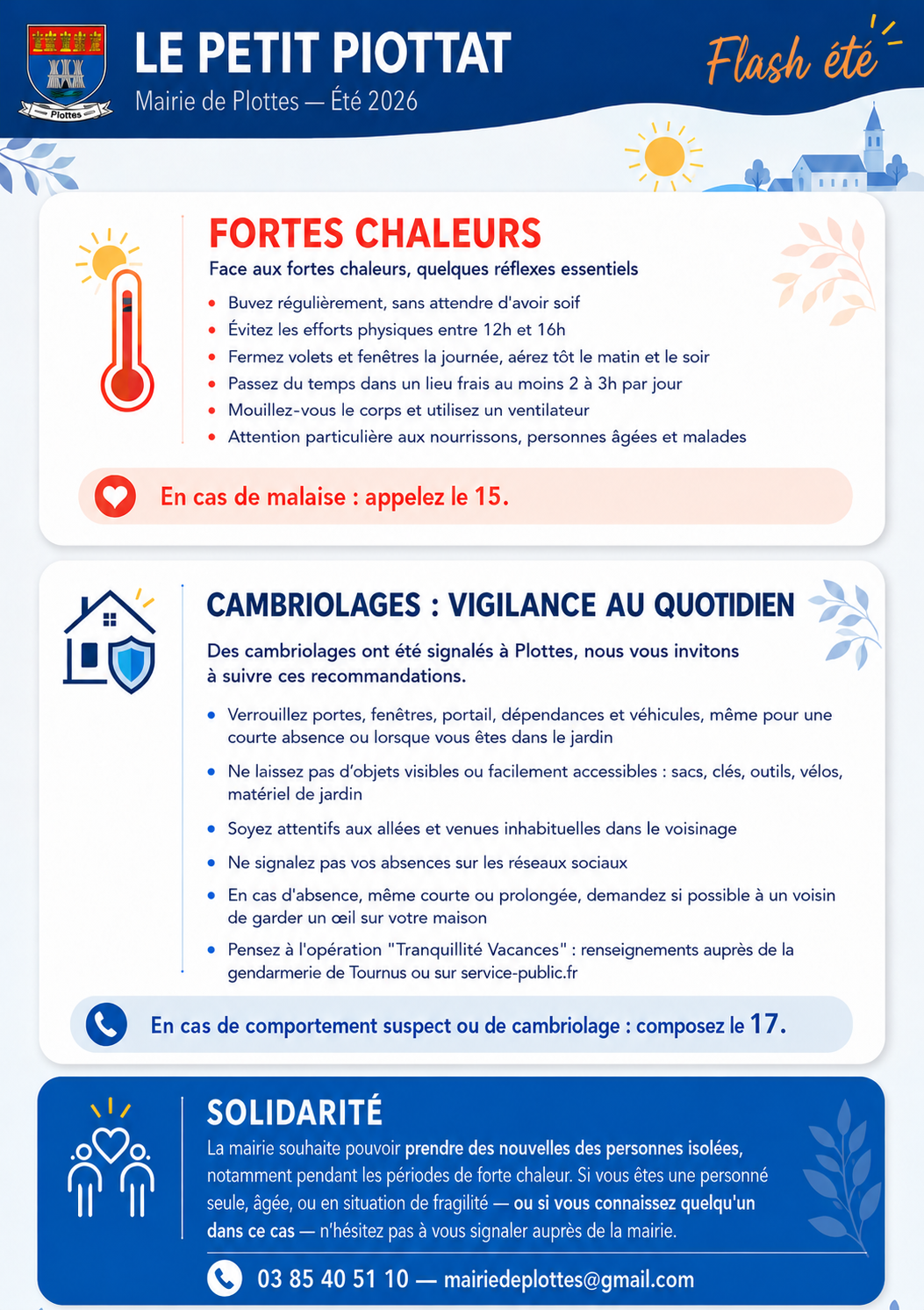 Flash été 2026 du Petit Piottat